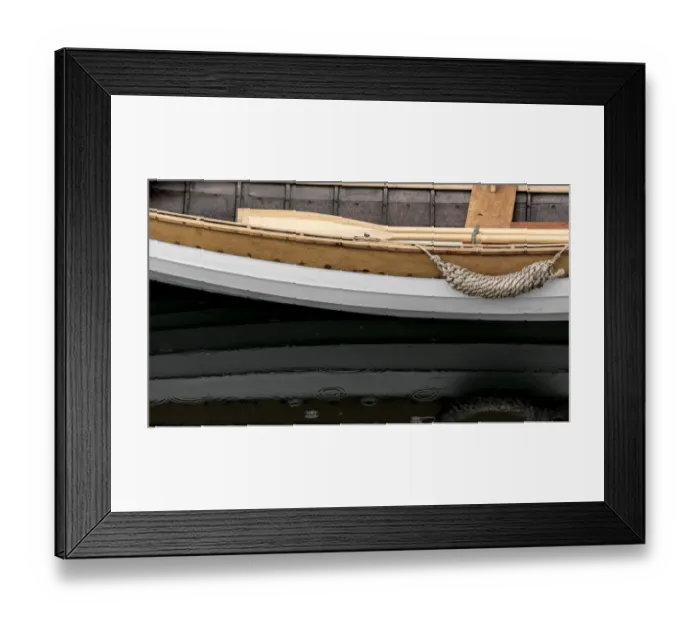 Framed Print : USA, Washington State, Port Townsend. Wooden row boat in water Framed Print : USA, Washington State, Port Townsend. Wooden row boat in water