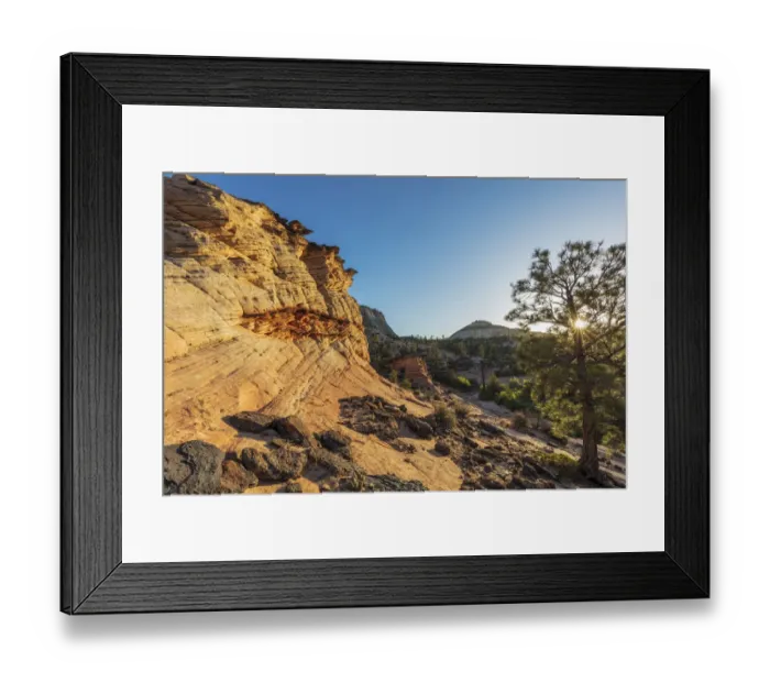 Framed Print : Sunrise on the eastside in Zion National Park, Utah, USA Framed Print : Sunrise on the eastside in Zion National Park, Utah, USA