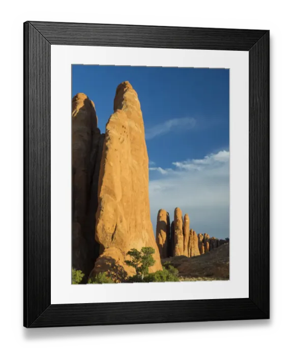 Framed Print : USA, Utah. Arches National Park, Fiery Furnace Fins