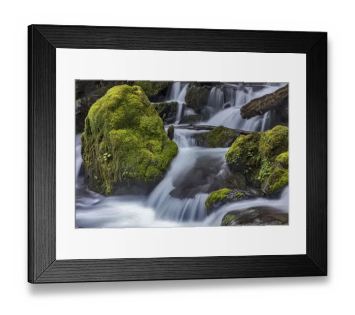 Framed Print : Merriman Falls in the Olympic National Forest, Washington State, USA
