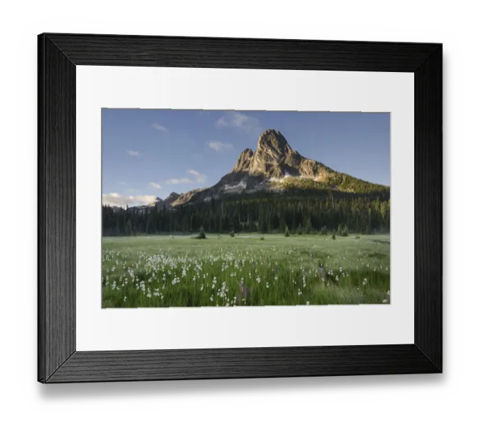 Framed Print : Liberty Bell Mountain seen from meadows of Washington Pass, North Cascades, Washington Framed Print : Liberty Bell Mountain seen from meadows of Washington Pass, North Cascades, Washington