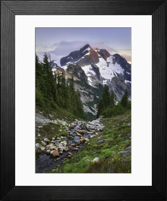 Framed Print : Whatcom Peak North Cascades National Park Framed Print : Whatcom Peak North Cascades National Park