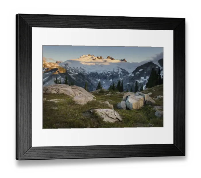 Framed Print : Mount Challenger elevation: 8236 feet / 2510 meter, North Cascades National Park Framed Print : Mount Challenger elevation: 8236 feet / 2510 meter, North Cascades National Park