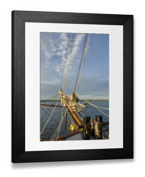 Framed Print : Bowsprit of Hawaiian Chieftain, a Square Topsail Ketch Framed Print : Bowsprit of Hawaiian Chieftain, a Square Topsail Ketch