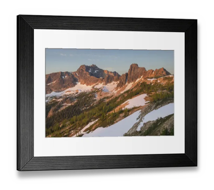 Framed Print : Cutthroat Park at daybreak. Seen from Cutthroat Pass, North Cascades, Washington State Framed Print : Cutthroat Park at daybreak. Seen from Cutthroat Pass, North Cascades, Washington State