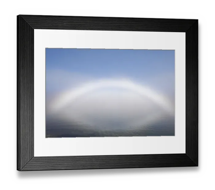 Framed Print : USA, Washington State, Seabeck. Fog bow on Hood Canal Framed Print : USA, Washington State, Seabeck. Fog bow on Hood Canal