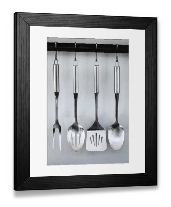 Framed Print : USA, Washington State, Port Townsend. Kitchen tools in Steward Cottage. Credit as Framed Print : USA, Washington State, Port Townsend. Kitchen tools in Steward Cottage. Credit as