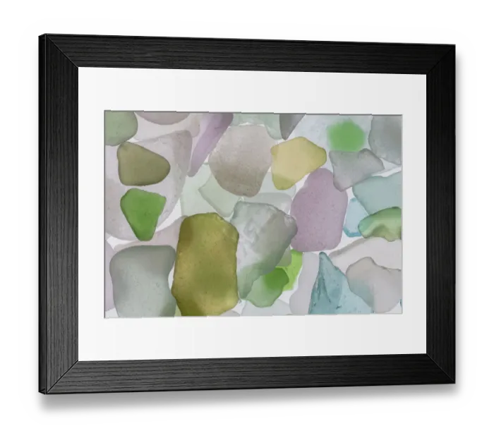Framed Print : USA, Washington State, Seabeck. Beach glass close-up Framed Print : USA, Washington State, Seabeck. Beach glass close-up