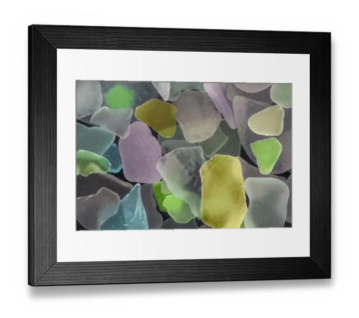Framed Print : USA, Washington State, Seabeck. Beach glass close-up Framed Print : USA, Washington State, Seabeck. Beach glass close-up