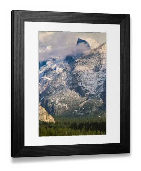 Framed Print : Half Dome and Valley, Yosemite National Park, California