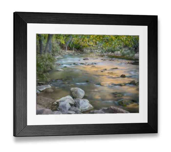 Framed Print : USA, Utah. Zion National Park, Virgin River