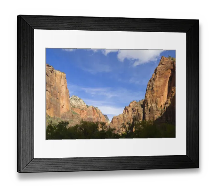 Framed Print : USA, Utah. Zion National Park, Canyon red cliffs Framed Print : USA, Utah. Zion National Park, Canyon red cliffs