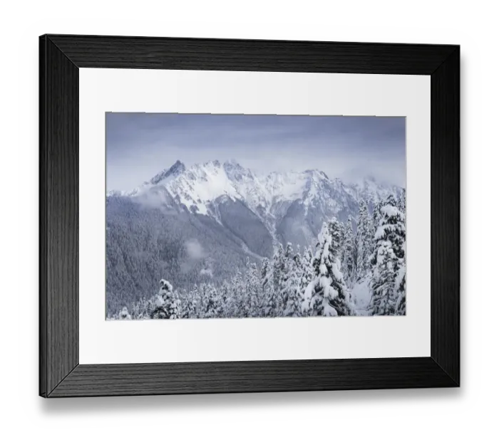 Framed Print : North Cascades after fresh snowfall. Mount Sefrit and Nooksack Ridge in the distance Framed Print : North Cascades after fresh snowfall. Mount Sefrit and Nooksack Ridge in the distance