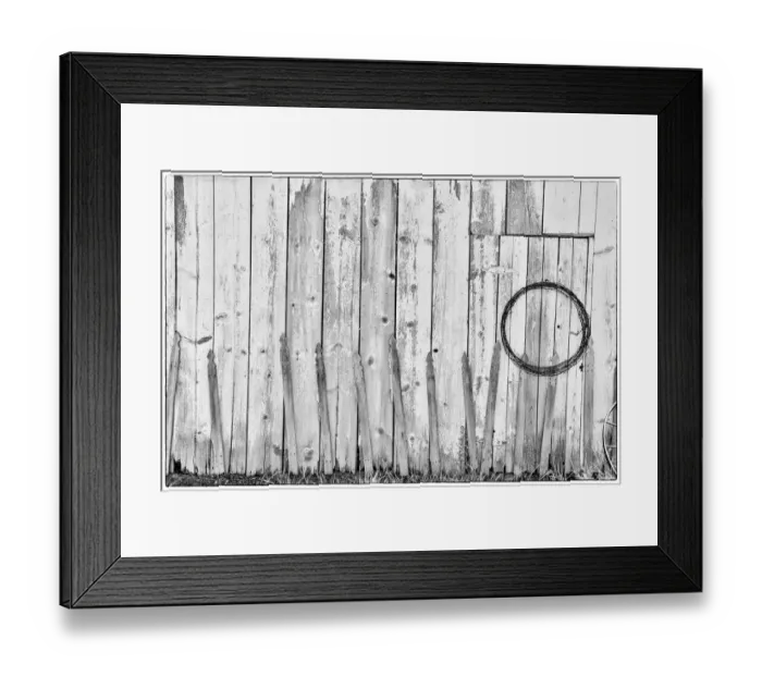 Framed Print : Black and White image of old wooden shed with hanging barbwire, Benge, Washington State Framed Print : Black and White image of old wooden shed with hanging barbwire, Benge, Washington State