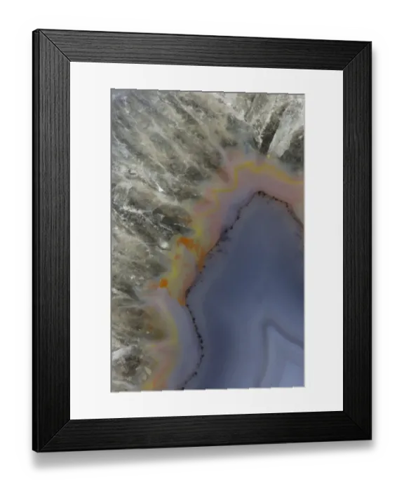 Framed Print : Banded agate close-up Framed Print : Banded agate close-up