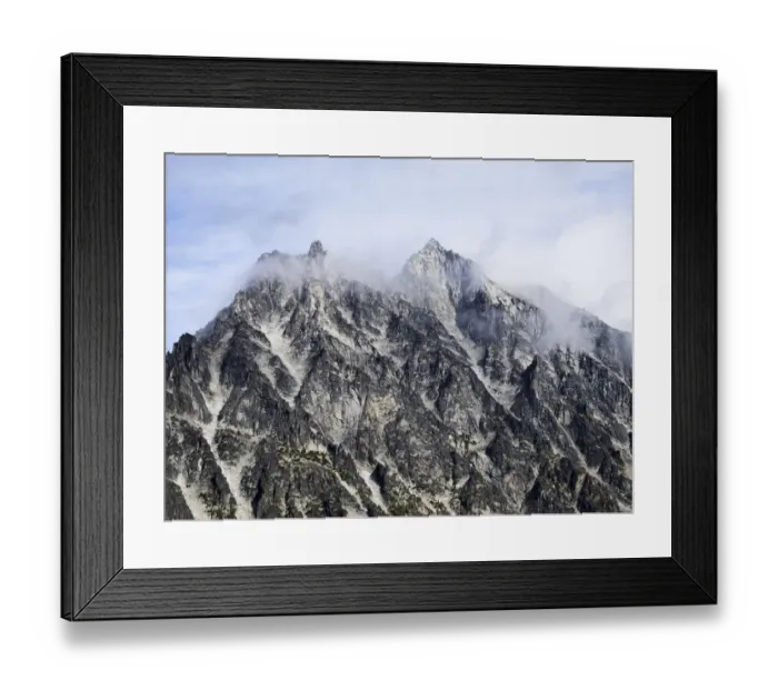 Framed Print : USA, Washington State. Alpine Lakes Wilderness, Stuart Range, Mount Stuart