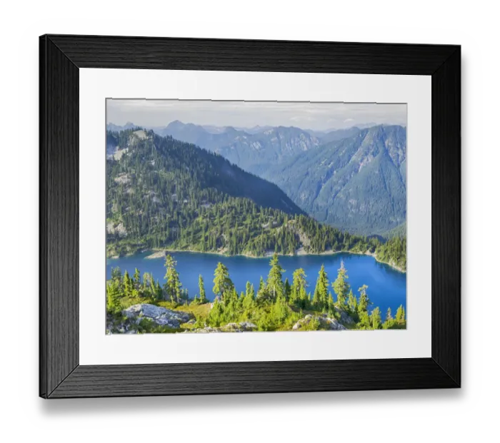 Framed Print : USA, Washington State. Alpine Lakes Wilderness, Snow Lake Framed Print : USA, Washington State. Alpine Lakes Wilderness, Snow Lake