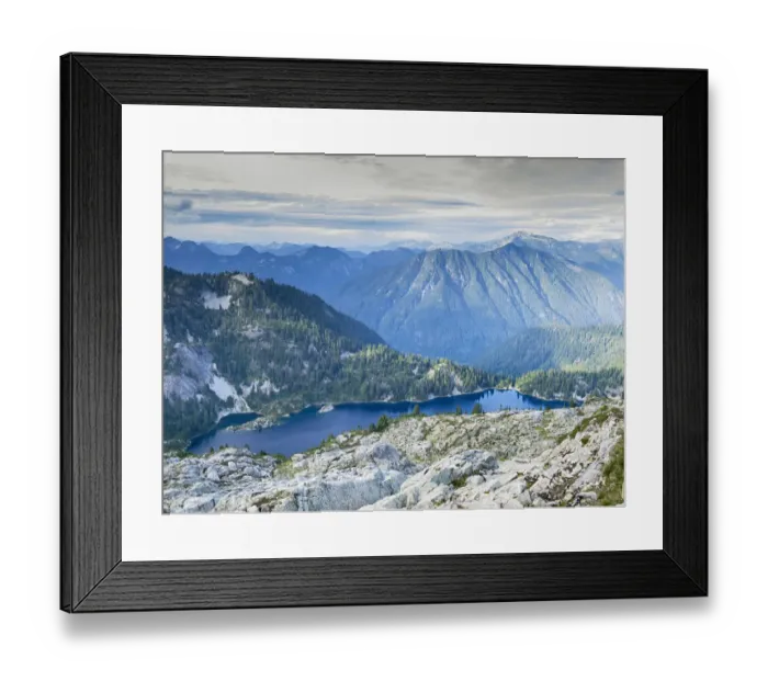 Framed Print : USA, Washington State. Alpine Lakes Wilderness, Snow Lake Framed Print : USA, Washington State. Alpine Lakes Wilderness, Snow Lake