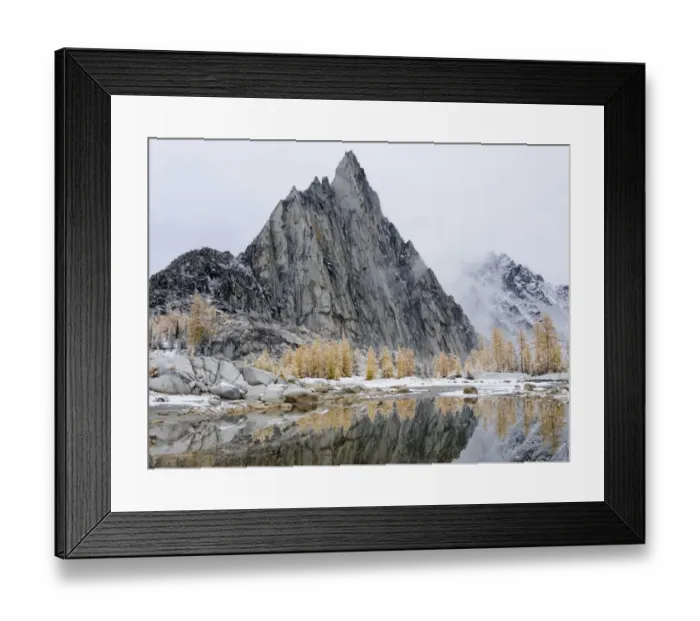 Framed Print : USA, Washington State. Alpine Lakes Wilderness, Enchantment Lakes, Prusik Peak, snow Framed Print : USA, Washington State. Alpine Lakes Wilderness, Enchantment Lakes, Prusik Peak, snow
