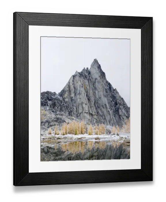 Framed Print : USA, Washington State. Alpine Lakes Wilderness, Enchantment Lakes, Prusik Peak, snow Framed Print : USA, Washington State. Alpine Lakes Wilderness, Enchantment Lakes, Prusik Peak, snow