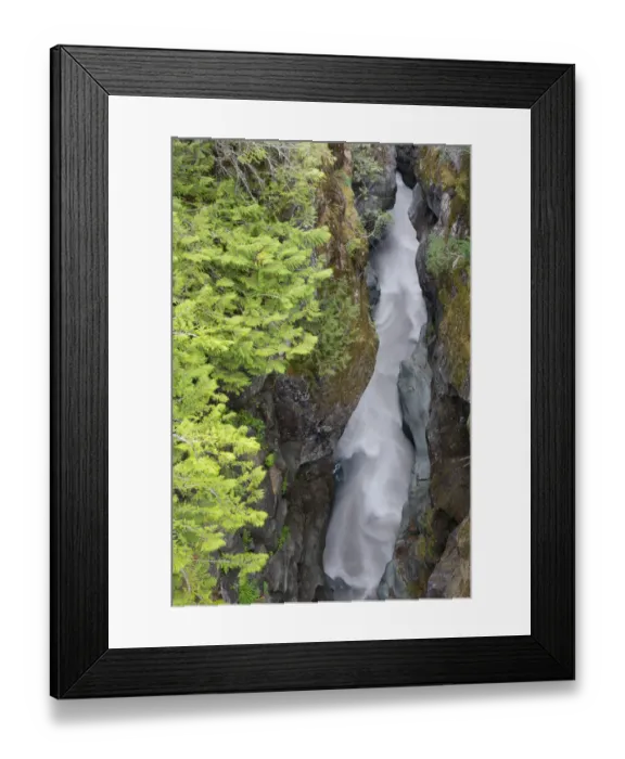 Framed Print : USA, Washington State. Mount Rainier National Park, Cowlitz River in Box Canyon Framed Print : USA, Washington State. Mount Rainier National Park, Cowlitz River in Box Canyon