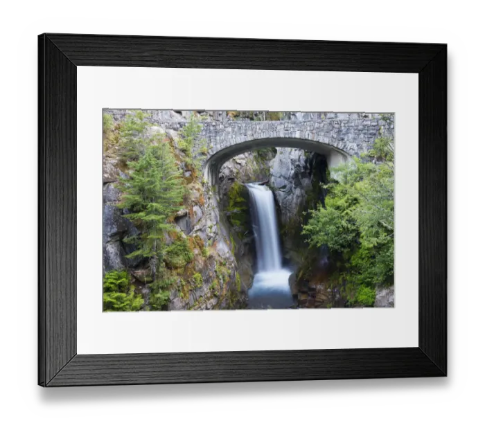 Framed Print : USA, Washington State. Mount Rainier National Park, Christine Falls