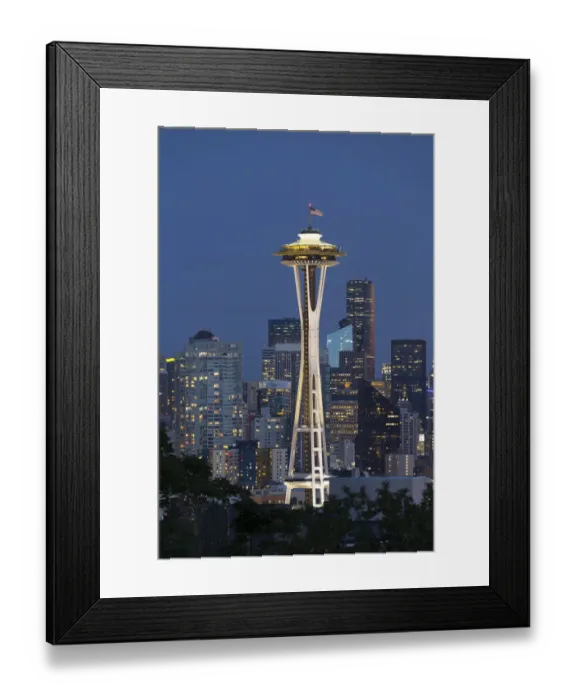 Framed Print : USA, Washington State, Seattle. Space Needle