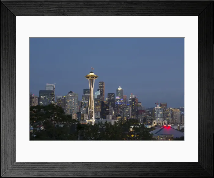 Framed Print : USA, Washington State, Seattle. Space Needle