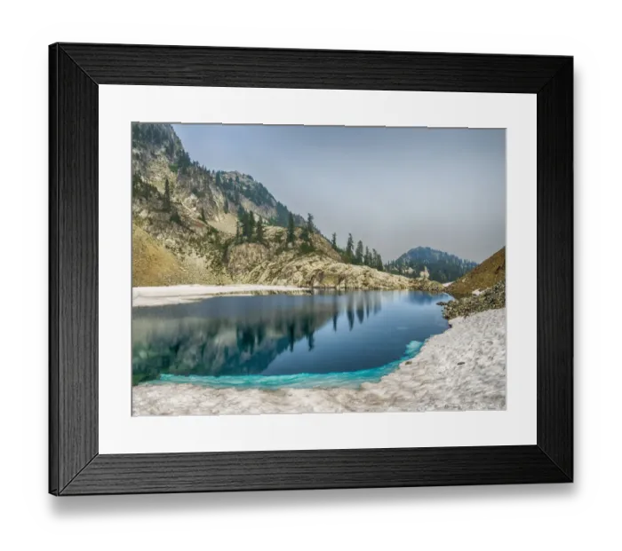 Framed Print : Washington State, Alpine Lakes Wilderness. Chair Peak Lake Framed Print : Washington State, Alpine Lakes Wilderness. Chair Peak Lake
