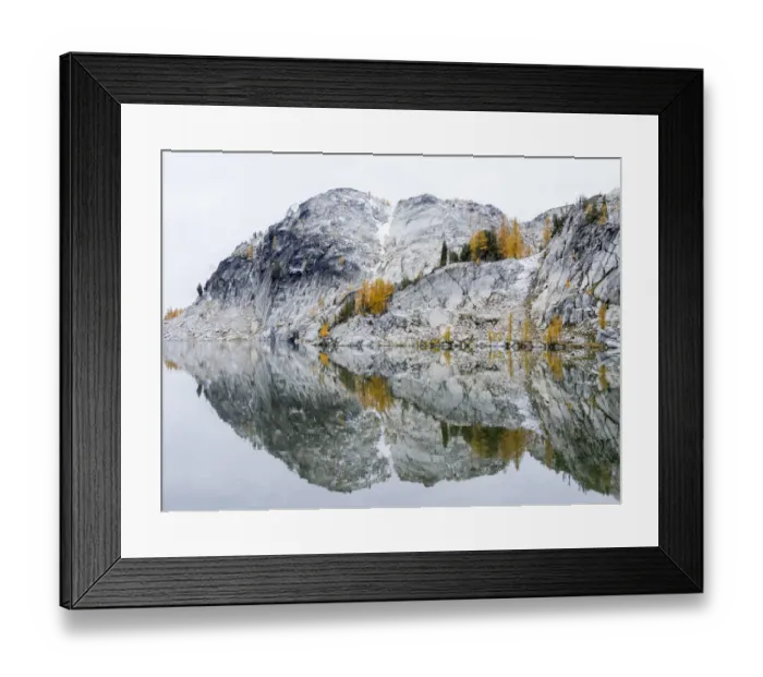 Framed Print : Washington State, Alpine Lakes Wilderness. Enchantment Lakes, Perfection Lake