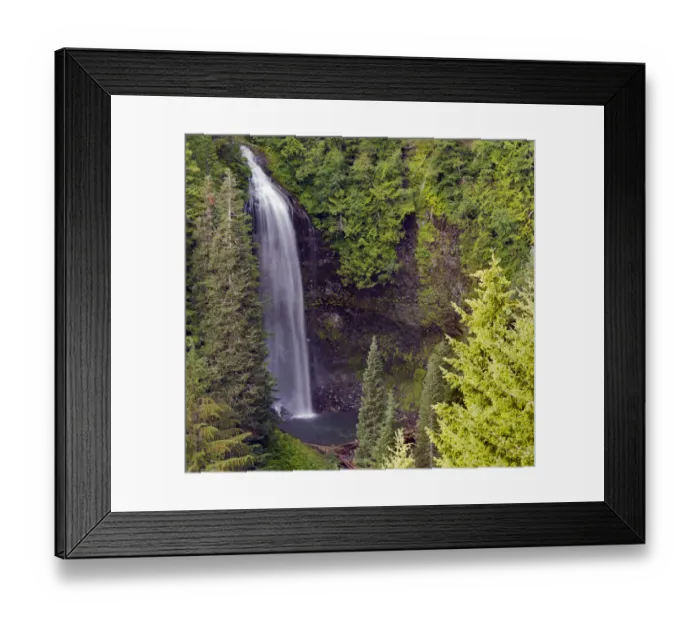 Framed Print : Washington State, Mount Rainier National Park. Martha Falls