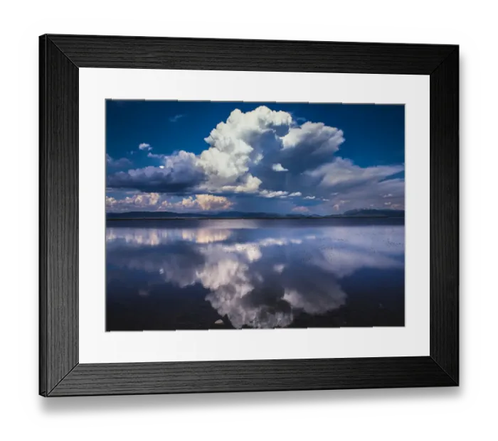 Framed Print : Thunderhead reflection, Red Rock Lake, Wyoming