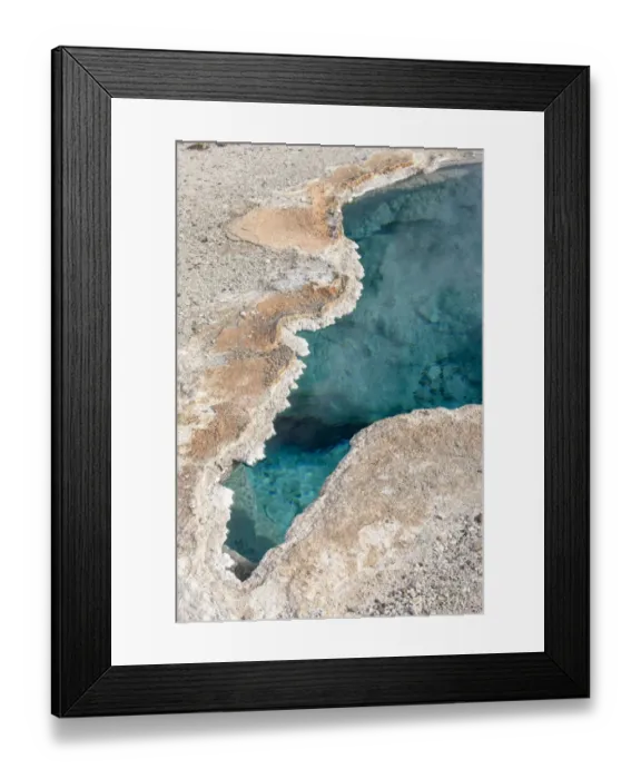 Framed Print : Yellowstone National Park, Wyoming, USA. Blue Star Spring is located in Upper Geyser Basin Framed Print : Yellowstone National Park, Wyoming, USA. Blue Star Spring is located in Upper Geyser Basin