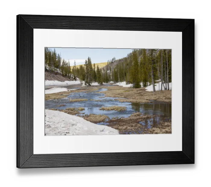 Framed Print : Yellowstone National Park, Wyoming, USA. Firehole River after a fresh Autumn snowfall Framed Print : Yellowstone National Park, Wyoming, USA. Firehole River after a fresh Autumn snowfall