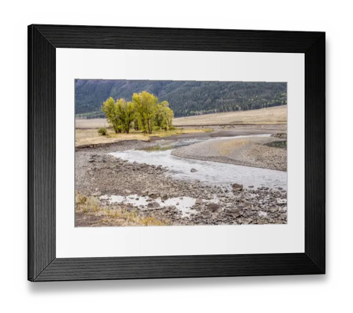 Framed Print : Yellowstone National Park, Wyoming, USA. Scenic landscape of Slough Creek Framed Print : Yellowstone National Park, Wyoming, USA. Scenic landscape of Slough Creek