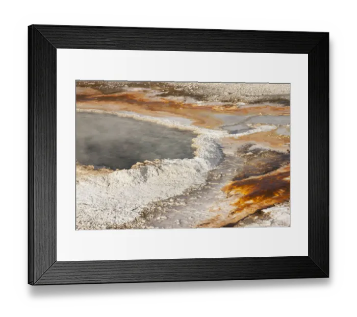 Framed Print : Yellowstone National Park, Wyoming, USA. Ear Spring Framed Print : Yellowstone National Park, Wyoming, USA. Ear Spring