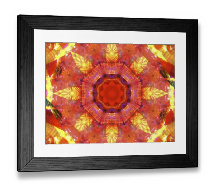Framed Print : Colorful kaleidoscope