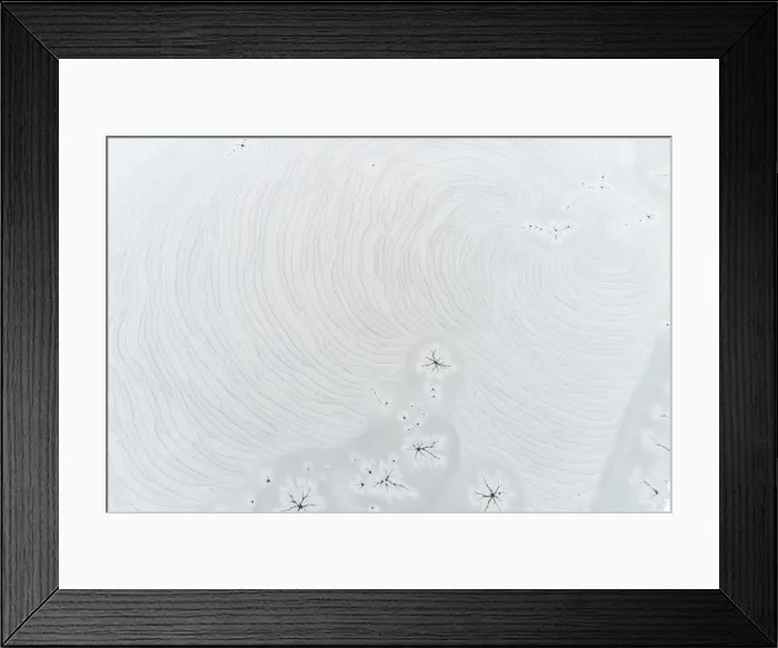 Framed Print : Ice formation on wetland, Marion County, Illinois Framed Print : Ice formation on wetland, Marion County, Illinois