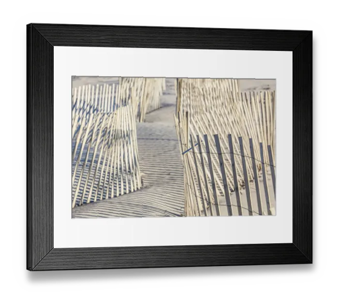 Framed Print : USA, Massachusetts, Nantucket Island. Madaket. Madaket Beach, sand fence and shadows
