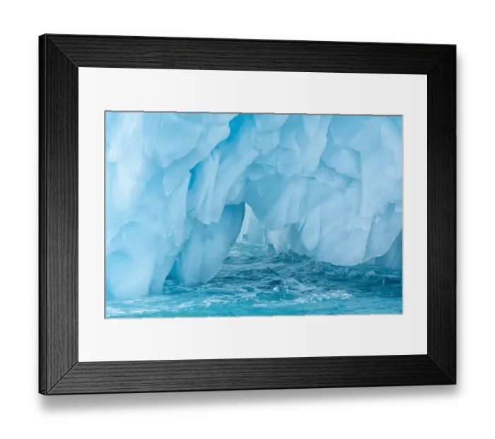 Framed Print : Arctic, Svalbard, Nordaustlandet Island. Colorful bits of ice have calved from Framed Print : Arctic, Svalbard, Nordaustlandet Island. Colorful bits of ice have calved from
