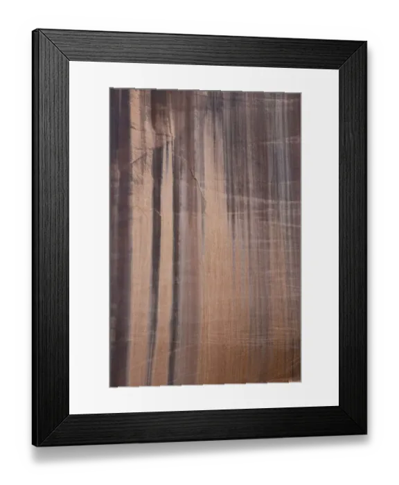 Framed Print : USA, Utah. Water stained canyon wall detail in Long Canyon Framed Print : USA, Utah. Water stained canyon wall detail in Long Canyon