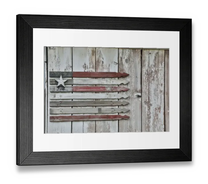 Framed Print : USA, Washington State, Palouse. American flag in Benge Framed Print : USA, Washington State, Palouse. American flag in Benge