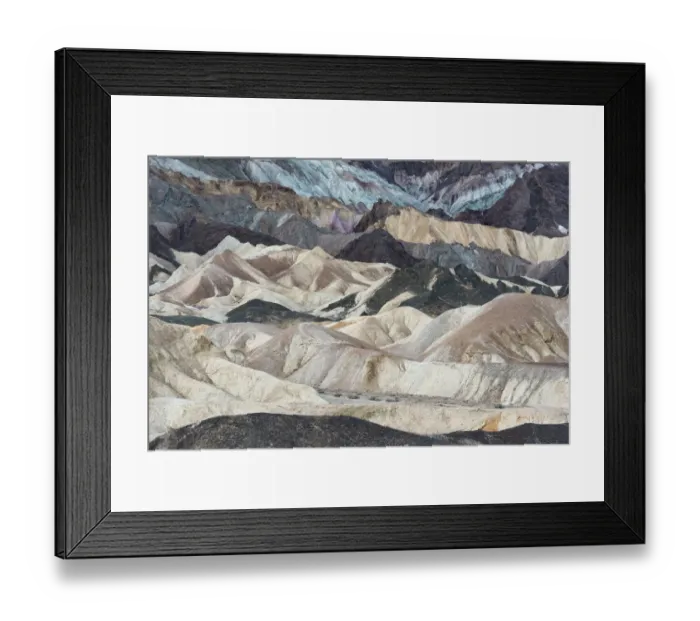 Framed Print : USA, California. Twenty Mule Team Canyon, Death Valley National Park