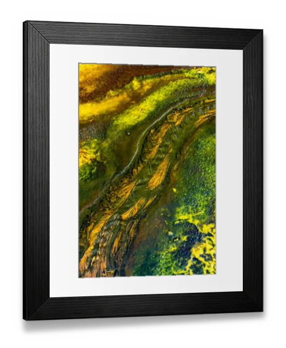 Framed Print : USA, Wyoming. Colorful bacteria mat run-off at Pump Springs, Yellowstone National Park Framed Print : USA, Wyoming. Colorful bacteria mat run-off at Pump Springs, Yellowstone National Park