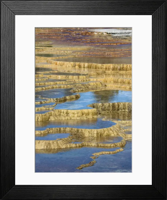 Framed Print : USA, Wyoming. Mineral deposit formation. Mammoth Hot Springs, Yellowstone National Park Framed Print : USA, Wyoming. Mineral deposit formation. Mammoth Hot Springs, Yellowstone National Park