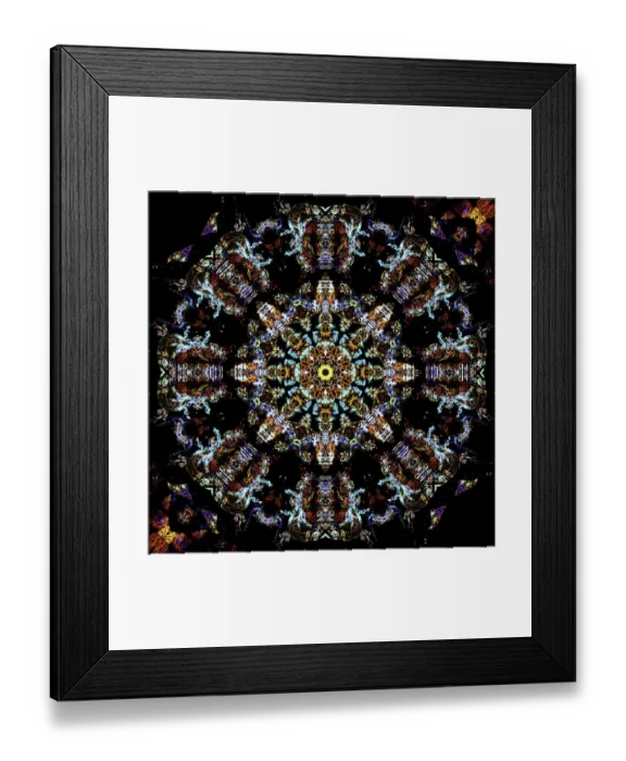Framed Print : Colorful kaleidoscope