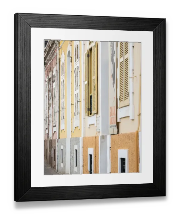 Framed Print : Traditional houses dating back to colonial times in Plato, Street Dr Framed Print : Traditional houses dating back to colonial times in Plato, Street Dr