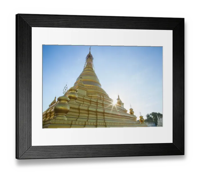 Framed Print : Kuthodaw Pagoda in Mandalay, Myanmar Framed Print : Kuthodaw Pagoda in Mandalay, Myanmar