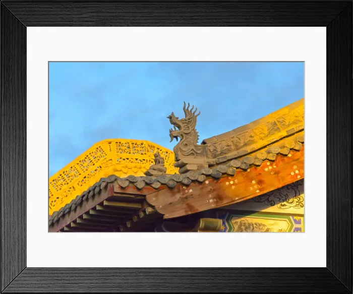 Framed Print : Architectural details of Dafo (Great Buddha) Temple, Zhangye, Gansu Province, China Framed Print : Architectural details of Dafo (Great Buddha) Temple, Zhangye, Gansu Province, China