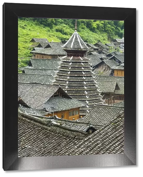 Dong village in the mountain, Zhaoxing, Guizhou Province, China